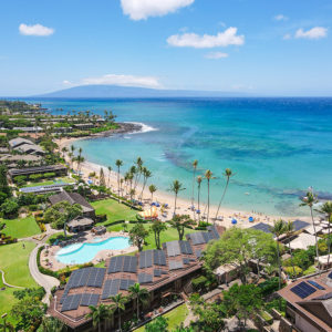Aerial View Of Tropical Destination in Kapalua, Maui Hawaii