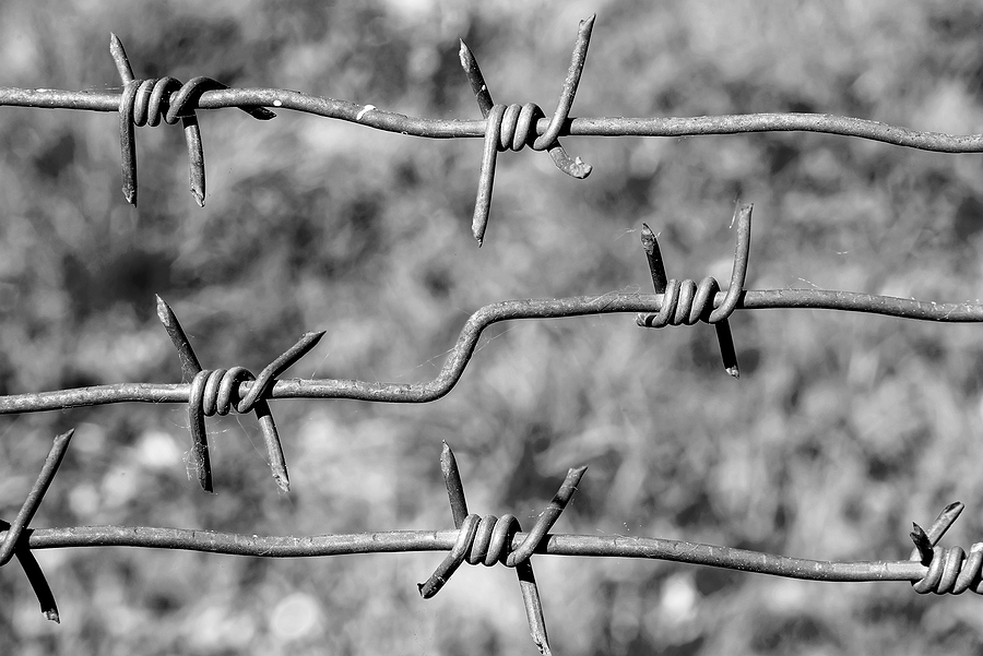 rusty barbed wire - concept of maui no go zone