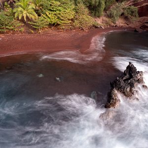 Kaihalulu Beach or Red Sand Beach
